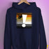 Bear Pride Flag Exclamation Point Hoodie - Navy